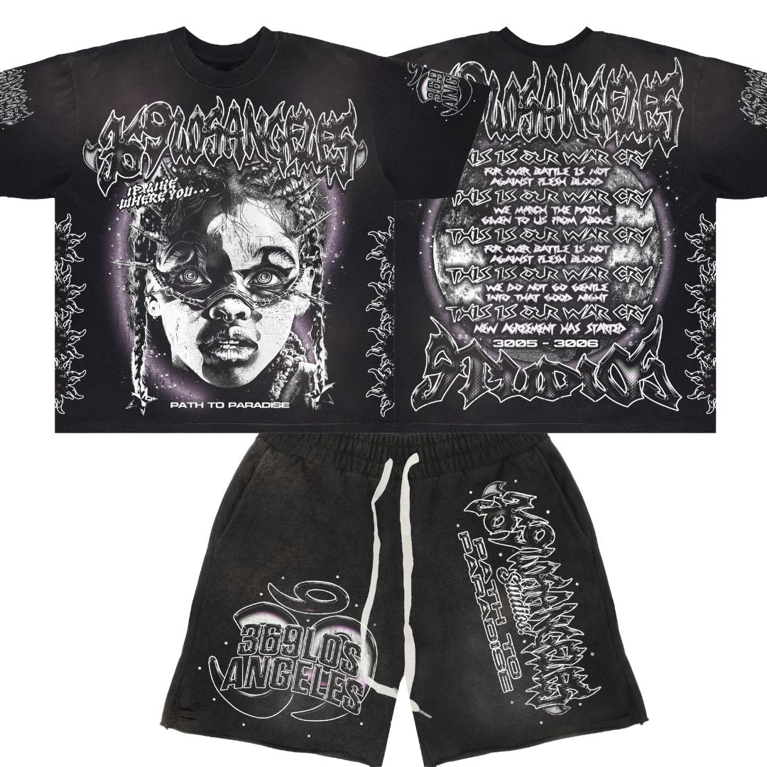 War Cry T-Shirt &  Sweatshorts Full Set