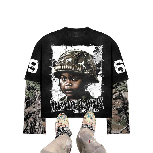 Ready 4 War Double-Layer Long-Sleeve T-Shirt
