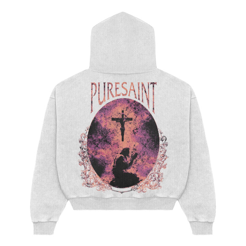 Pure Saint Full Zip Hoodie & Flare Sweatpants Full Set