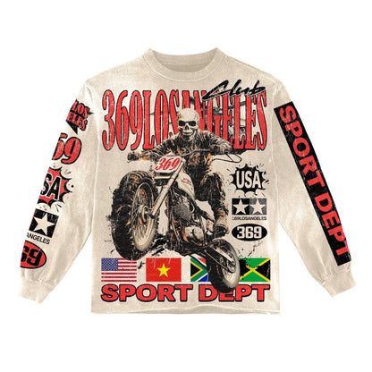 Sport Dept. Long-Sleeve T-Shirt & Flare Sweatpants Full Set