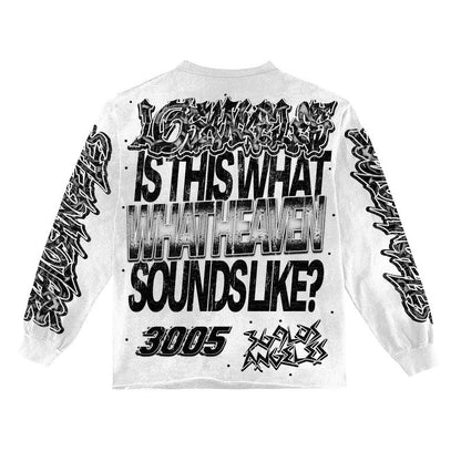 Heavan Sounds Long-Sleeve T-Shirt & Flare Sweatpants Full Set