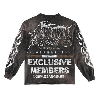 Exclusive Members Long-Sleeve T-Shirt & Flare Sweatpants Full Set