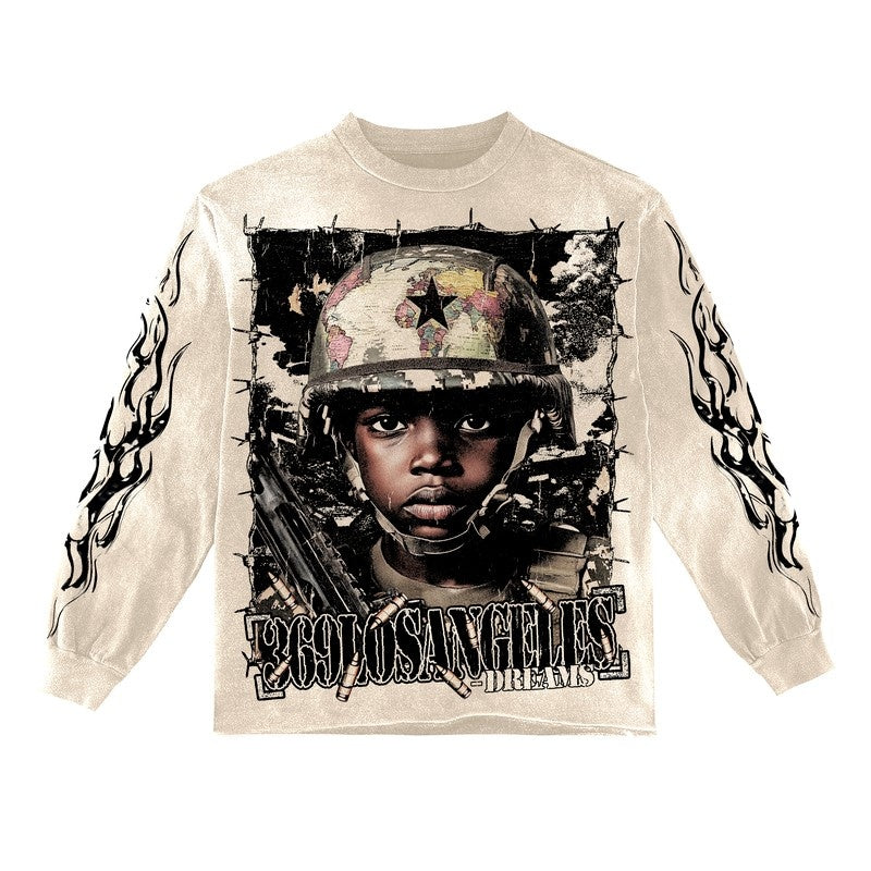 Dreams Long-Sleeve T-Shirt & Flare Sweatpants Full Set