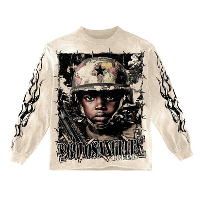 Dreams Long-Sleeve T-Shirt & Flare Sweatpants Full Set