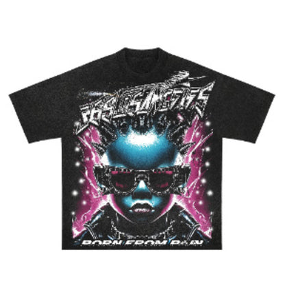 Born From Short-Sleeve T-Shirt & Flare Sweatpants Full Set