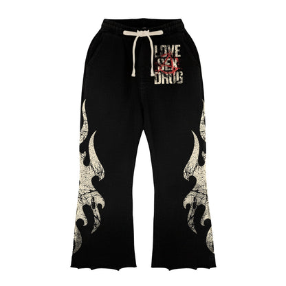 Natural Born Long-Sleeve T-Shirt & Flare Sweatpants Full Set