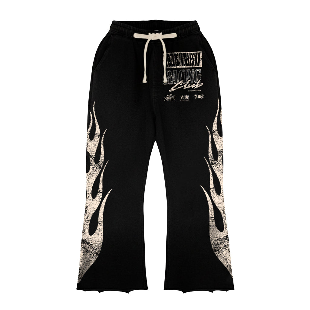 Racing Club Long-Sleeve T-Shirt & Flare Sweatpants Full Set